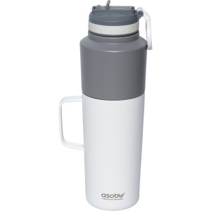 Asobu Twin Pack Bottle avec Mug Blanc, 0.9 L + 0.6 L 766467-20