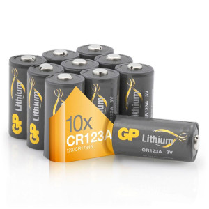 1x10 GP Batterie CR 123 A Lithium 070CR123AEB10 671232-20