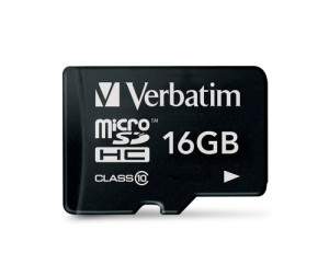 Verbatim microSDHC 16GB Class 10 UHS-I 44010 753865-20
