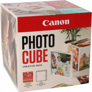 Canon PP-201 13x13 cm Photo Cube Pack créatif, blanc bleu 40f. 837244-20