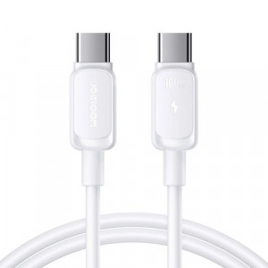 Joyroom Type-C Type-C Cable Multi-Color Series A14, 480mb/s, 100W, 1.2m, White (S-CC100A141W) DO197480-20