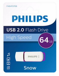 Philips USB 2.0 64GB Snow Edition pourpre 512864-20