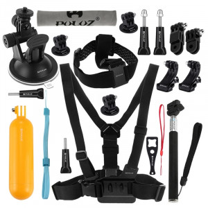 PULUZ 20 en 1 kit combiné d'accessoires GoPro HERO4 Session /4 /3+ /3 /2 /1 SPKT182-20