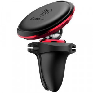 Baseus Car Mount Magnetic Car Air vent Phone Holder, Red/ Black (SUGX020009) DA491809-20