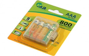 Piles AAA rechargeables NiMH 800 MAh Pack de 4 ALIMWY0039-20