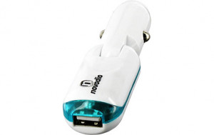 Novodio USB Flexible Car Charger blanc AMPNVO0177-20