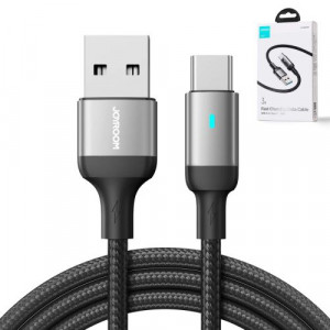 Joyroom USB Type-C Data Cable, 3A, 1.2m, Black (S-UC027A10) DO155447-20