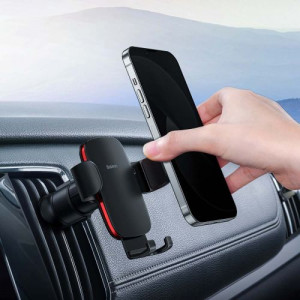 Baseus Car Mount Metal Age II Gravity on the vertical and horizontal ventilation grill Black (SUJS000001) DA608103-20