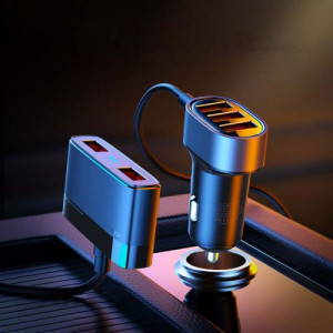 Joyroom Car Charger 5-in-1, U+U+U+U+U 31W, Black (JR-CL03) DO475283-20