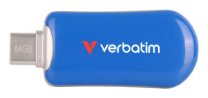 Verbatim Plectra Blue 64GB USB-C Flash Drive 30232 165981-20