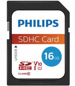 Philips SDHC Card 16GB Class 10 UHS-I U1 512360-20