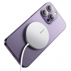 Baseus Wireless Charger Magnetic Simple Mini3, 15W Silver (CCJJ040012) DA1297121-20