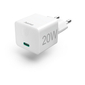 Hama Chargeur rapide USB-C 20W PD/Qualcomm, blanc 201650 800207-20