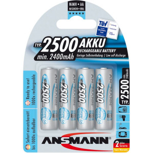 1x4 Ansmann maxE NiMH piles 2500 Mignon AA 2400 mAh 346731-20