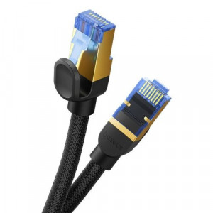Baseus Network Cable High Speed (CAT7) of RJ45 (braided cable) 10 Gbps, 8m, Black (B0013320B111-06) DA811341-20