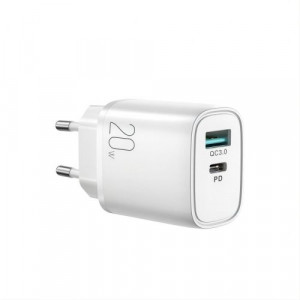 Joyroom Travel Charger C+U, QC 3.0, PD 20W, White EU (L-QP2011) DO485358-20