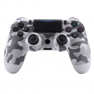 Pour PS4/Slim Controller Bluetooth 4.0 Mobile Gamepad avec Light Bar Grey camouflage C0307ONY317524-20
