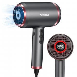  ACEKOOL Sèche-cheveux ionique HB1 Sèche-cheveux avec affichage LED C4342T_US4719-20