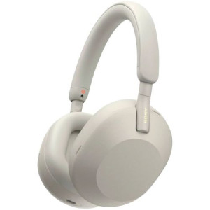 Sony WH-1000XM5 Bluetooth Wireless Over-Ear Headphones, BT 5.0, TWS, Noise Cancelling, Silver EU DO20100616-20