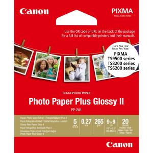 Canon PP-201 8,9 x 8,9 cm 20f. Papier photo Plus Glossy II 265g 424972-20