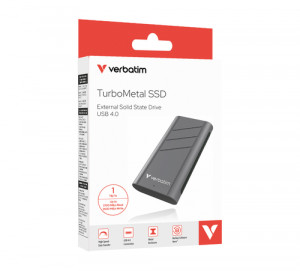 Verbatim TurboMetal SSD 1TB USB4 r/w 3700/3600 MB/s 32021 138688-20