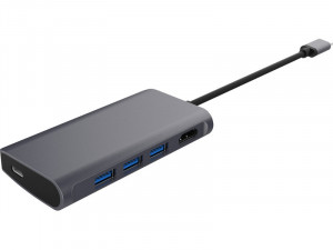 LMP USB-C Video Hub gris sidéral Dock USB-C vers HDMI, USB 3.0 et USB-C ADPLMP0017-20