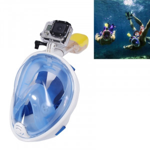 Équipement de plongée sous-marine Complet Dry Diving Mask Lunettes de natation pour GoPro HERO4 / 3 + / 3/2/1, L Size (Blue) S0458L-20