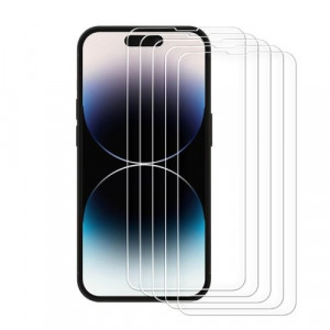 Joyroom iPhone 14 Pro Max Knight Full Screen Tempred Glass 9H, 2.5D, Set (5pcs) Transparent (JR-DH08) DO569457-20