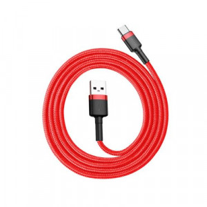 Baseus Type-C Cafule cable 3A 1m Red + Red (CATKLF-B09) DA192729-20