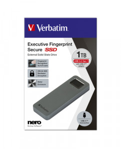 Verbatim Fingerprint Secure SSD USB 3.2 Gen 1 USB-C 2,5 1TB 657981-20