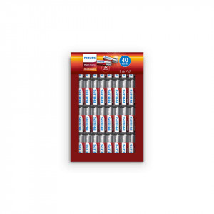 1x40 Philips Power Alkaline AAA Batterie pack promo 120908-20