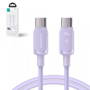 Joyroom Type-C Type-C Cable Multi-Color Series A14, 480mb/s, 100W, 1.2m, Purple (S-CC100A141P) DO204238-20