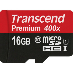 Transcend microSDHC 16GB Class 10 UHS-I 400X 663824-20