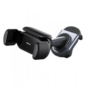 Baseus Car Mount T-Space Solar Electric Phone Holder (5.4 to 6.7 inch) Black (C40351300111-00) DA1392832-20