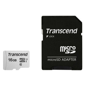 Transcend microSDHC 300S-A 16GB Class 10 UHS-I U1 495238-20