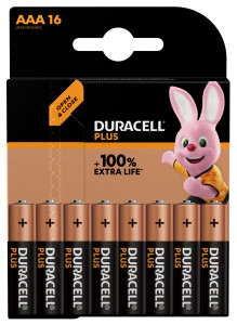 1x16 Duracell Plus Micro MN2400 AAA LR03 1,5V 865559-20
