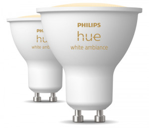 Philips Hue 2x GU10 BT 5W 400lm Ambiance blanc 122742-20
