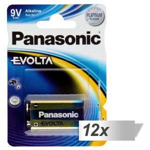 12x1 Panasonic Evolta 6 LR 61 9V-Block 6LR61EGE/1BP 464690-20