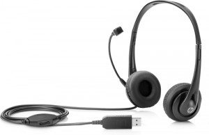 HP Headset on-ear wired USB black jack for EliteBook 830 G6, ZBook 15u G4, 15u G5, 15u G6, 15v G5, 17 G4, 17 G5, 17 G6, Create G7 XP2265194N1641-20