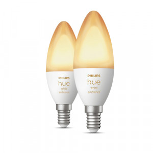 Philips Hue LED Lampe E14 2er Set 5,2W 470lm White Ambiance 773173-20