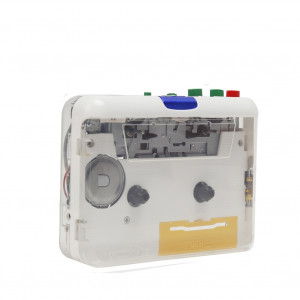 Ton010s Cassette Portable vers Lecteur Mp3 Lecteur de Bande Usb vers Convertisseur Mp3 Blanc Transparent C5310MX7C3519-20