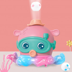 Jouet électrique de poulpe lumineux avec modèle de lumière sonore suspendu jouet de boule de soufflage jouets de musique grands cadeaux pour enfants garçons filles rose C9264F5JF865-20