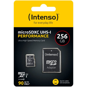 Intenso microSDXC 256GB C10 UHS-I U1 Performance +adapt. 712749-20