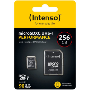 Intenso microSDXC 256GB Class 10 UHS-I U1 Performance 712749-20