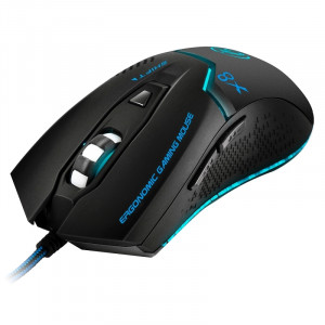 IMICE X8 LED Colorful Light USB 6 boutons 1600 DPI Wired Optical Gaming Mouse pour PC PC portable (noir) SI167B7-20