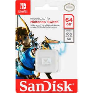 SanDisk MicroSDXC UHS-I 64GB Nintendo Switch 722395-20