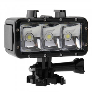 30M Waterproof Video Light 3 Modes Lampe de poche avec support de base et vis pour GoPro HERO4 Session / 4/3 + / 3/2/1, Dazzne, caméra XiaoYi S323496-20