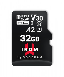 GOODRAM IRDM microSDHC 32GB V30 UHS-I U3 + adaptateur 690216-20