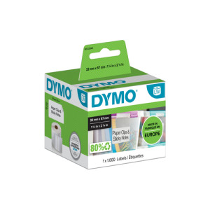 Dymo Etiquettes multi-usage 32 x 57 mm blanc 1000 x 11354 123417-20