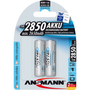 1x2 Ansmann NiMH piles 2850 Mignon AA 2650 mAh 392000-20